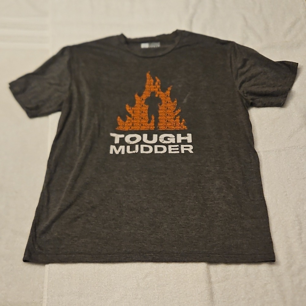 Tough Mudder Finisher Dark Gray Graphic Men's T-Shirt Crew Neck XL